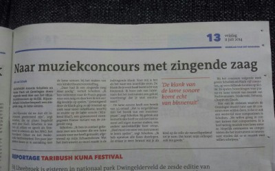 Naar muziekconcours met zingende zaag