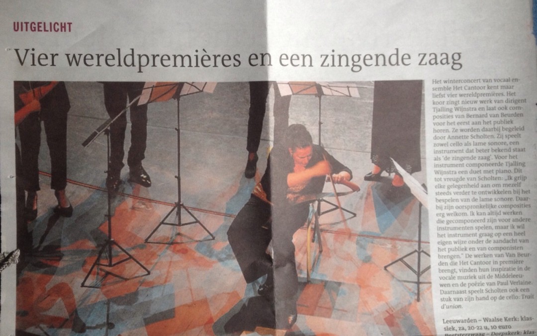 Vier wereldpremières mogen spelen in één concert